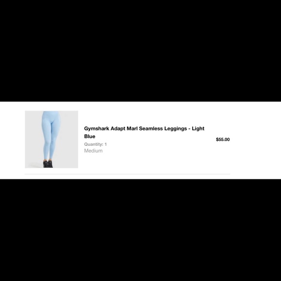 Gymshark Adapt Marl Seamless Leggings in Light Blue - Picture 2 of 2